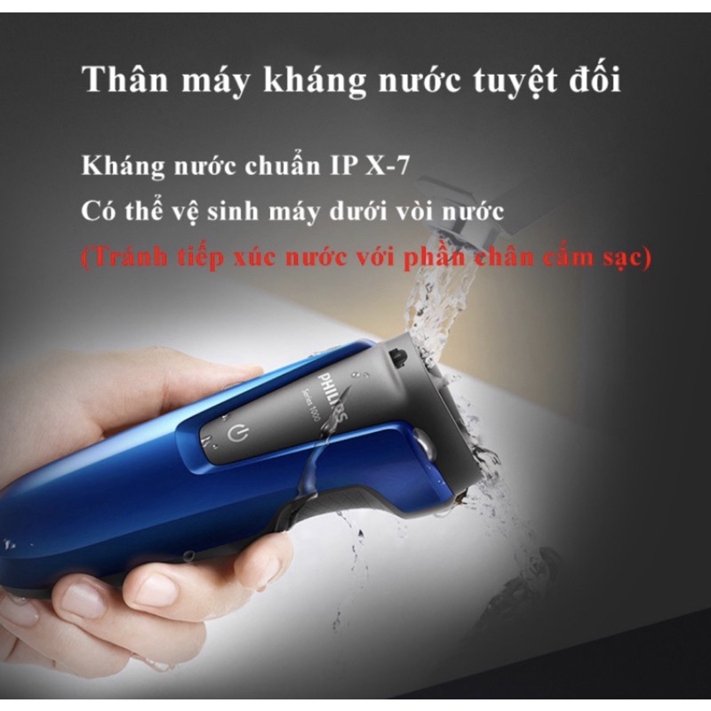 Máy cạo râu Phi líp 3 lưỡi tự mài S1050