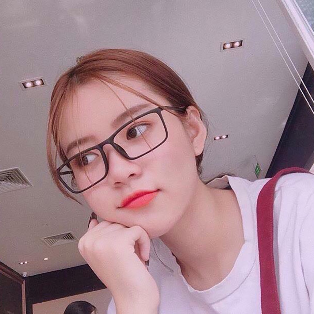 Gọng kính cận basic Glasses Garden nhựa dẻo dáng basic 915 - Có lắp mắt cận theo yêu cầu