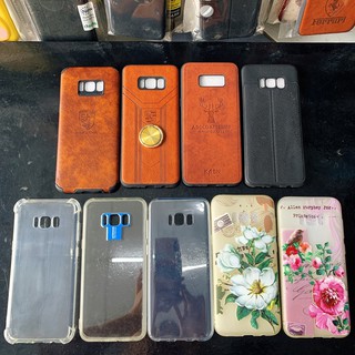 Ốp lưng Samsung S8 plus giả da, dẻo trong và ốp hoa châu âu