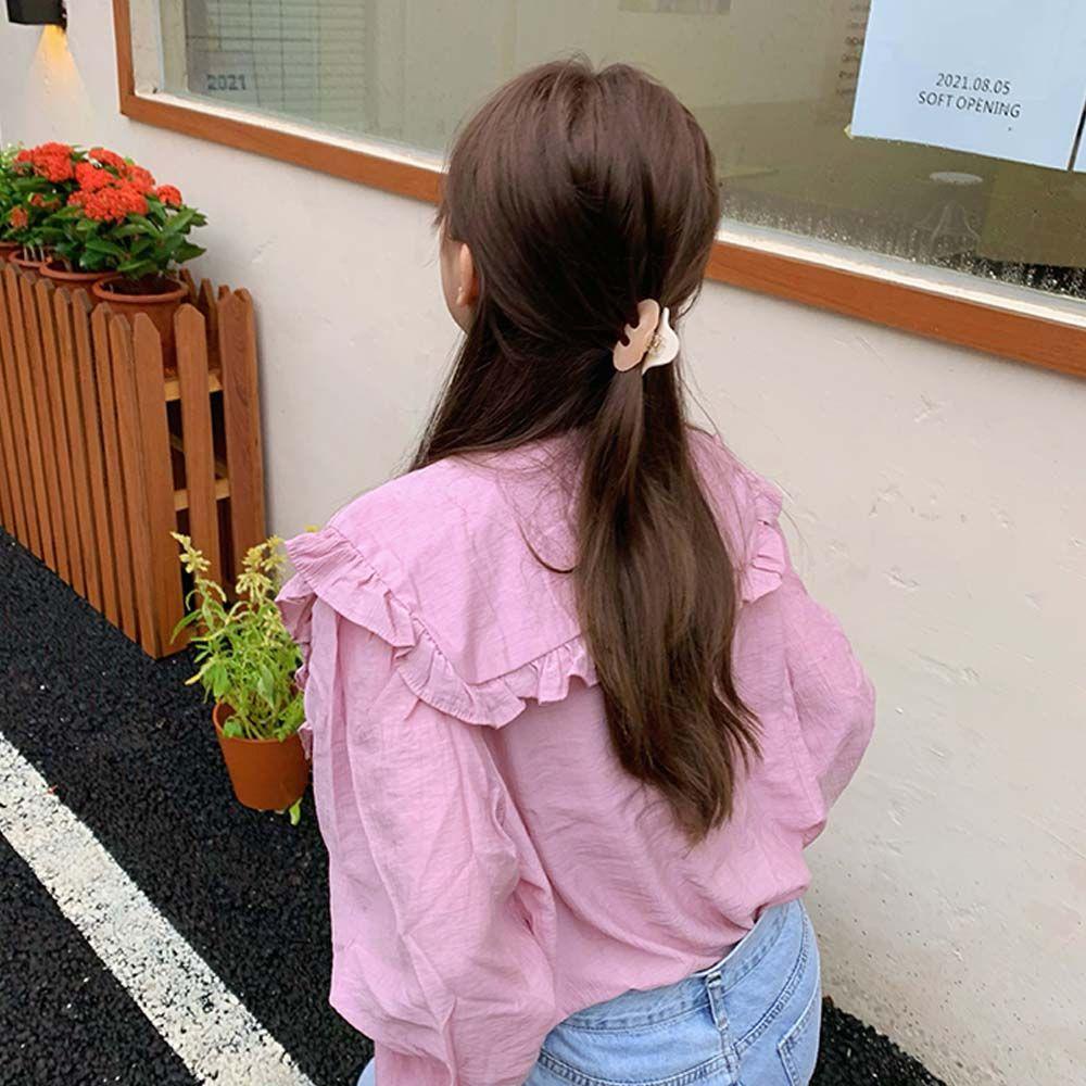 VANES1 Kẹp Tóc Càng Cua Đơn Giản Màu Sắc Ngọt Ngào Phong Cách Hàn Quốc Cho Nữ