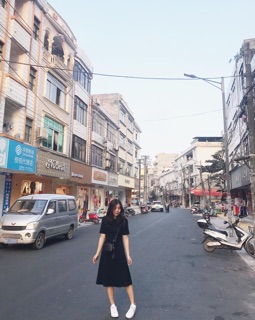 Váy thun trơn dáng xoè