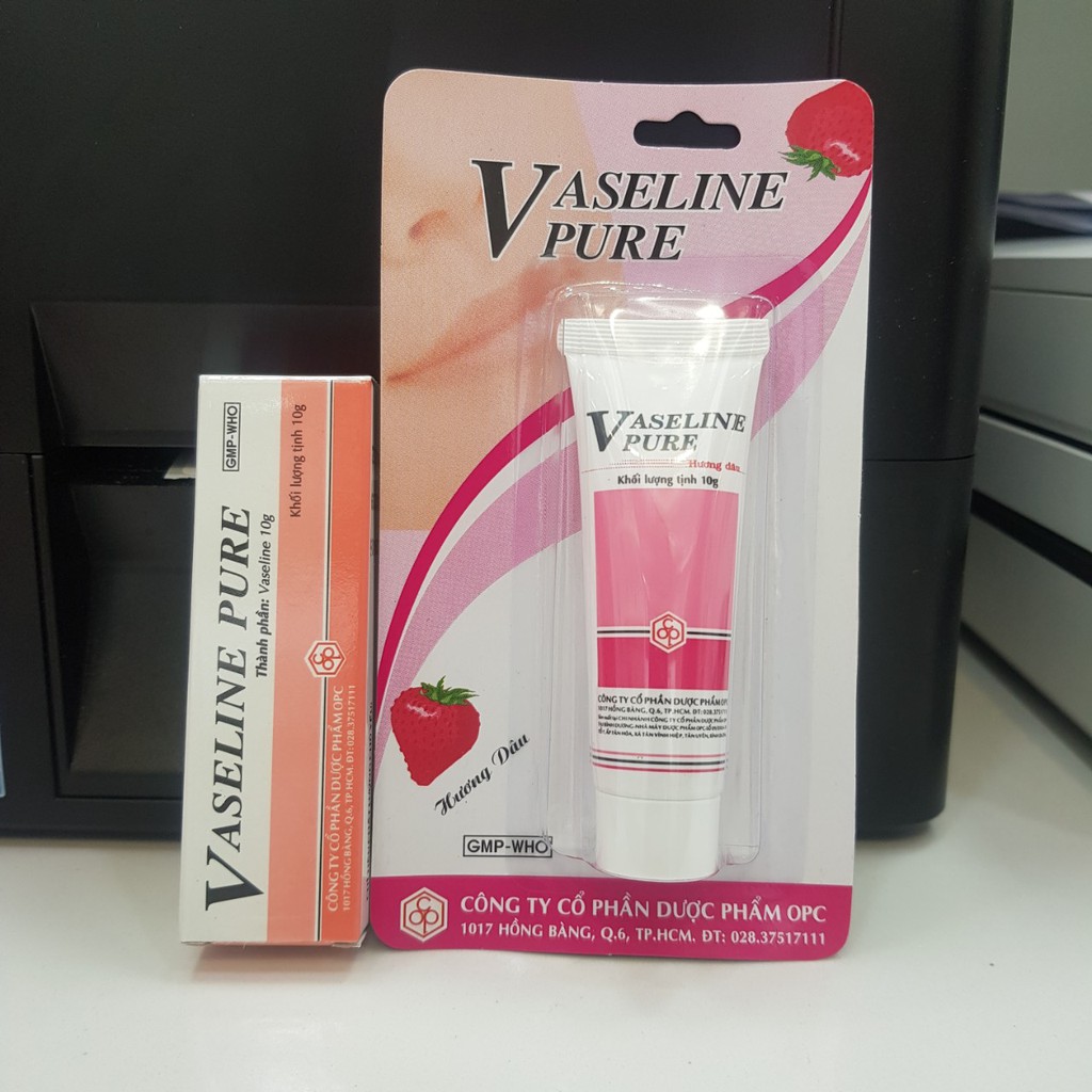 Vaseline Pure 10g-Dưỡng môi