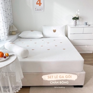 [HÀNG CÓ SẴN]✨ SET GA GỐI CHẦN BỒNG TEDDY BEAR