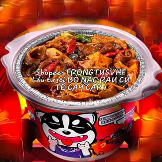 [BEST-SELLER] LẨU TỰ SÔI BÒ RAU CỦ TÊ CAY [CÓ SẴN]