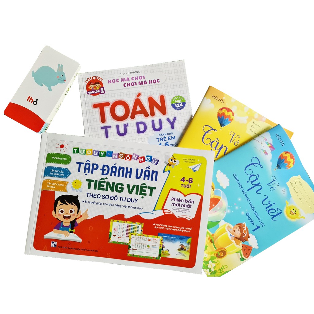 Combo Sách Bé Tự Tin Vào Lớp 1( Tặng kèm bộ 42 bộ thẻ chữ cái và chữ ghép )