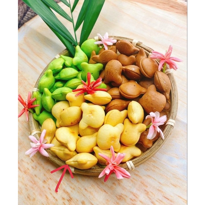 Bánh Gấu Nhân Kem Sữa và Mix 3 Vị SIÊu bự 440gr: Kem Truyền Thống, Chùm Ngây, Socola
