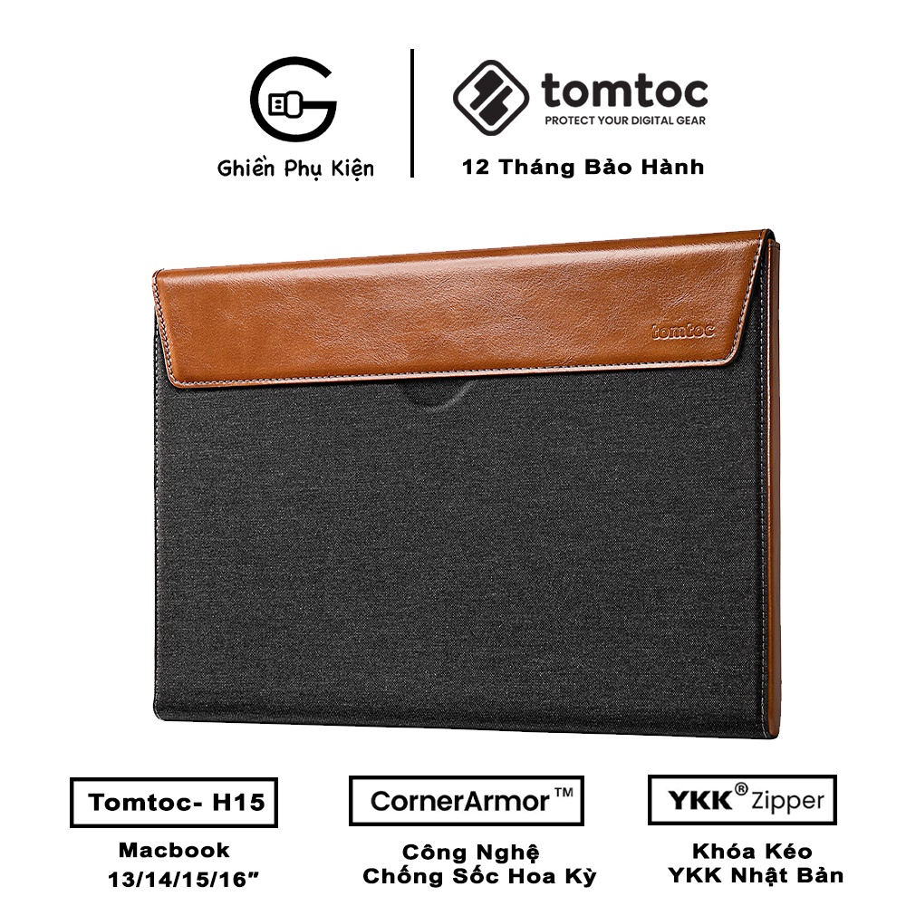 Túi Chống Sốc Tomtoc USA TPU Premium Leather For Macbook 13/15/16inch