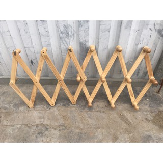 Móc áo gỗ 10 núm loại lớn phi 28