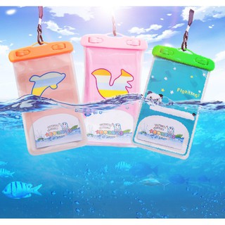 Waterproof Bag Cartoon Mobile Phone for 4.7" 5.5" 6" Android iPhone