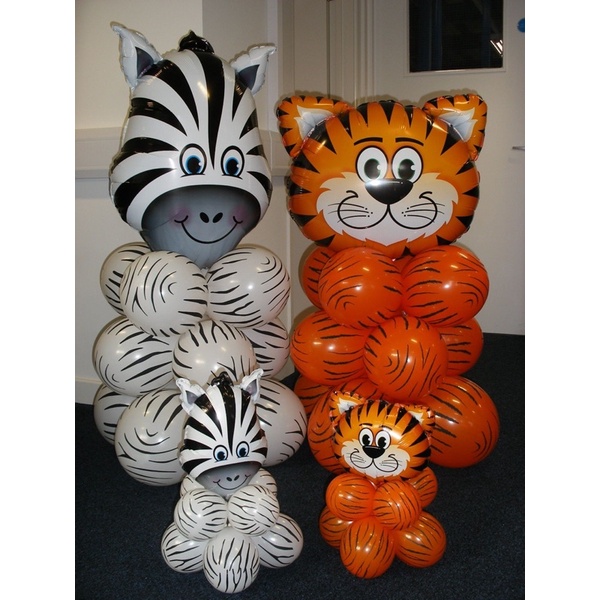 Bóng tròn hoạ tiết chủ đề safari rừng xanh thú rừng size 12&quot;