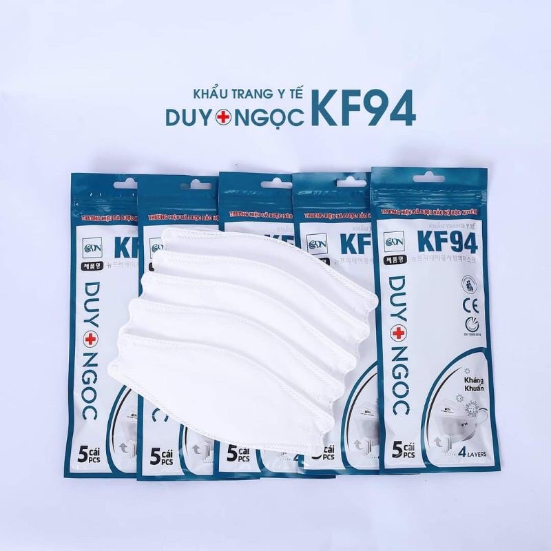 KHẨU TRANG KF94 DUY NGỌC MẪU MỚI TÚI 10 CHIẾC