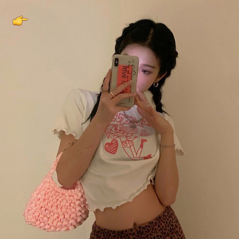 (HCM) ÁO KIỂU NỮ CROPTOP SIÊU XINH THỜI TRANG GENZ CỰC XINH XỈU THỜI TRANG GENZ HOT KME FASHION