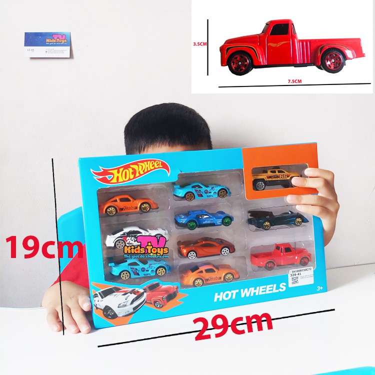 ( SIÊU HOT+ QUÀ TẶNG) Set 10 xe Đồ chơi mô hình Hotwheels nhiều màu tỉ lệ 1:64 Kidstoys TV