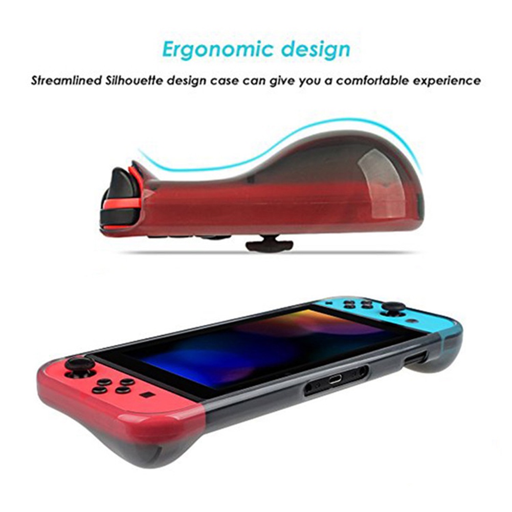Ốp bảo vệ bằng TPU mềm trong suốt chống in dấu vân tay cho Nintendo Switch