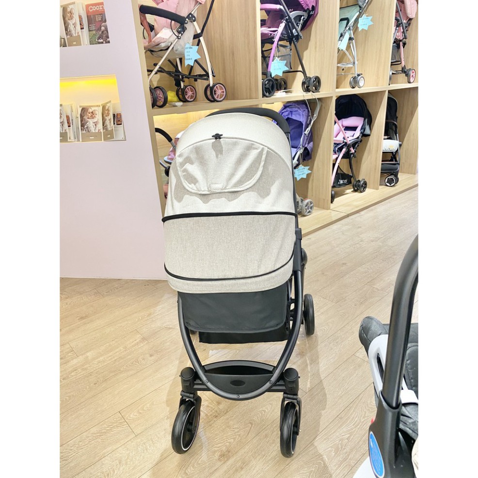 Bộ xe đẩy + Ghế ô tô Zaracos Coron 4606 – Beige