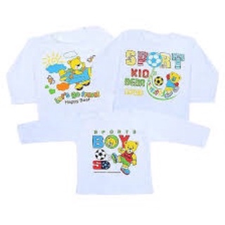 Set 5 áo tay dài trắng cài vai bosinis cho bé 0-22kg