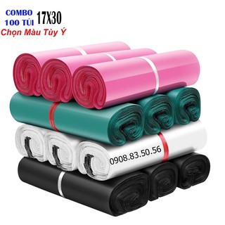 [Siêu Rẻ 17x30]100 Túi Đóng Gói Hàng, Túi Niêm Phong Túi Đóng Gói Sản Phẩm Giá Rẻ