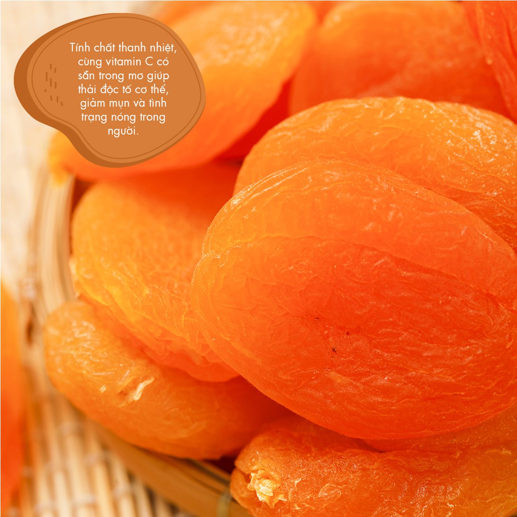 MƠ VÀNG THỔ NHĨ KỲ SẤY DẺO KHÔNG ĐƯỜNG ăn vặt healthy ăn kiêng ăn chay &amp; mẹ bầu giúp thanh nhiệt &amp; ổn định đường huyết