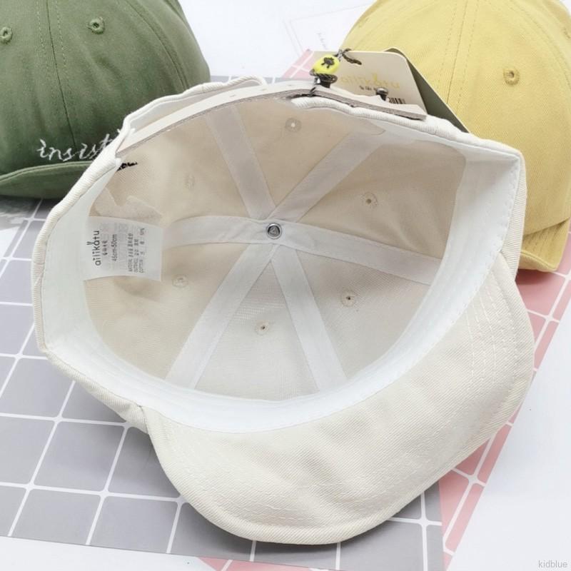 Mũ lưỡi trai thêu chữ đáng yêu cho bé