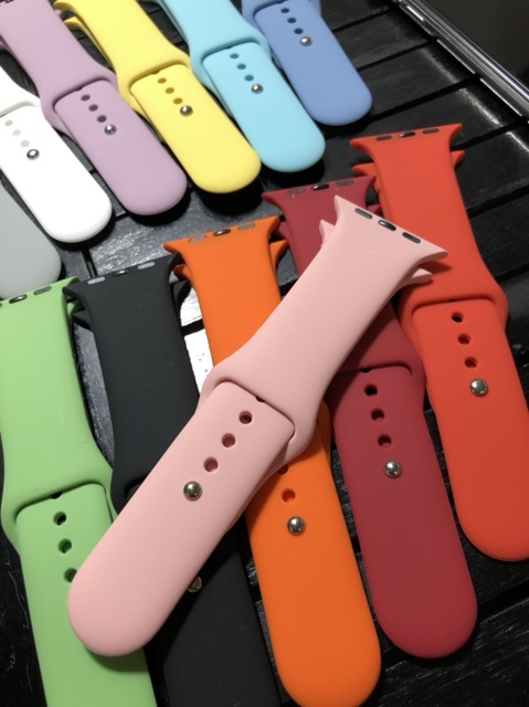 Dây apple watch silicon xịn mềm mịn đủ màu