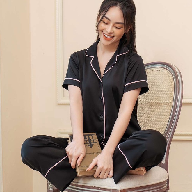 Bộ Ngủ Pijama Trơn Lụa Mềm Thanh Lịch Lapi LPN07