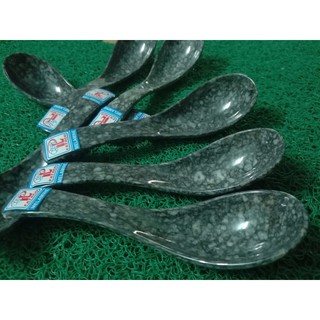 Combo 10 Muỗng vân đá xanh đen Melamine