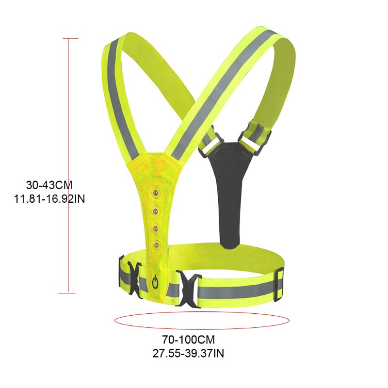 Áo Vest Thể Thao Phản Quang Ánh Sáng Cao Cảnh Báo Tuyệt Vời Hữu Ích