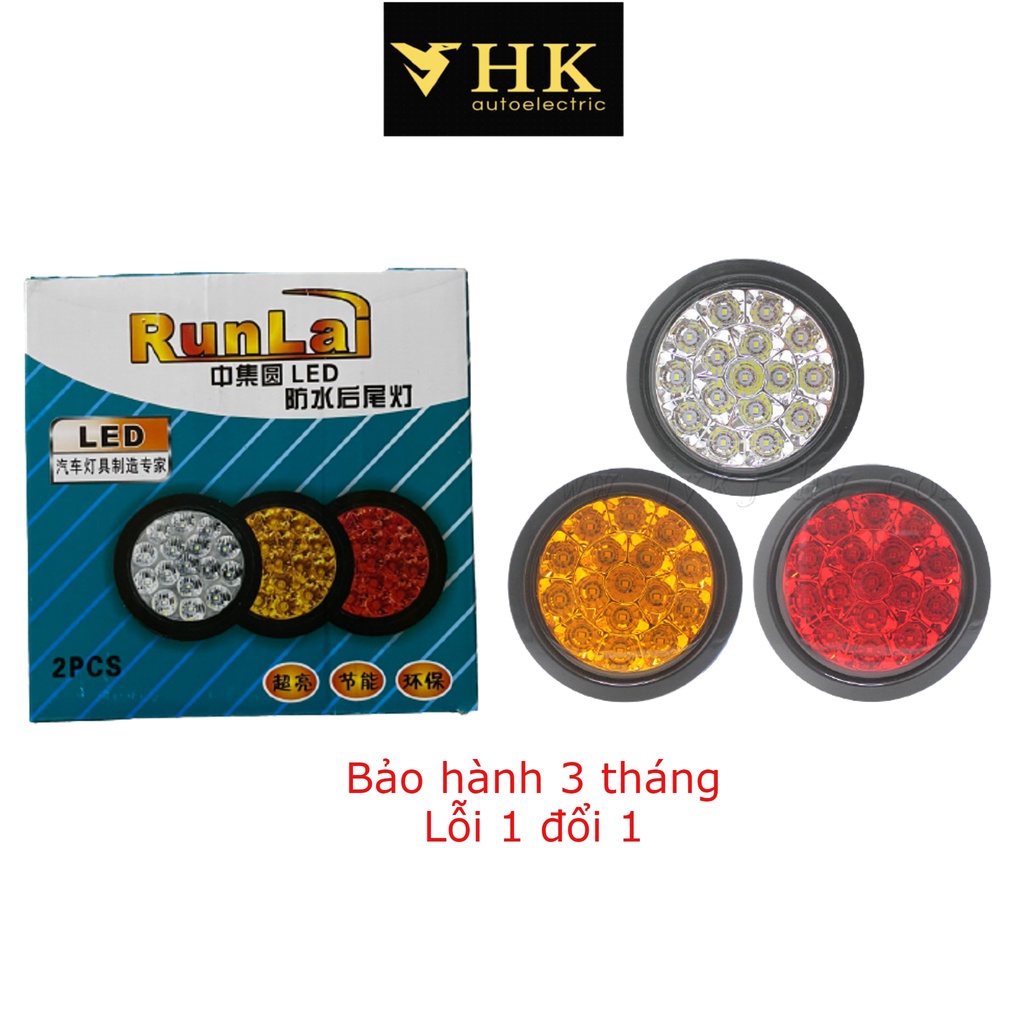 Một đôi Đèn led hậu rời tròn dùng thay thế cho các đèn hỏng 24v