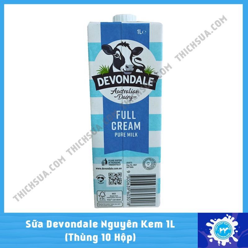 Sữa Tươi Devondale Full cream 1L