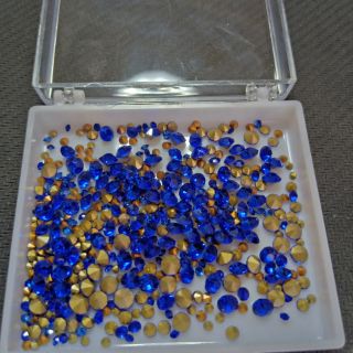 Phụ kiện nail đá móng chân nhọn mix