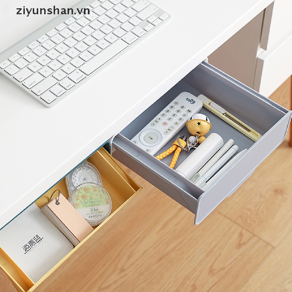 Ngăn Kéo Đựng Đồ Tự Dính Gắn Dưới Bàn Tiện Dụng