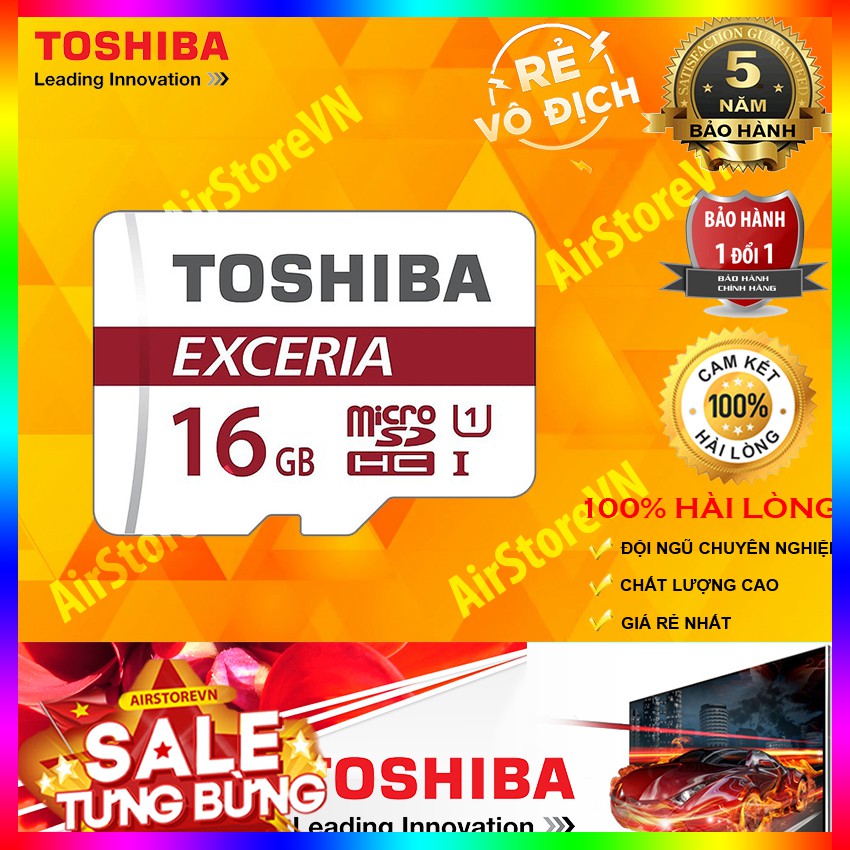 THẺ NHỚ MICRO SD 16GB TOSHIBA SDHC (90MB/S) TẶNG ADAPTER