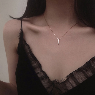 Vòng cổ mạ bạc 925 mặt hình học xinh xắn dành cho nữ