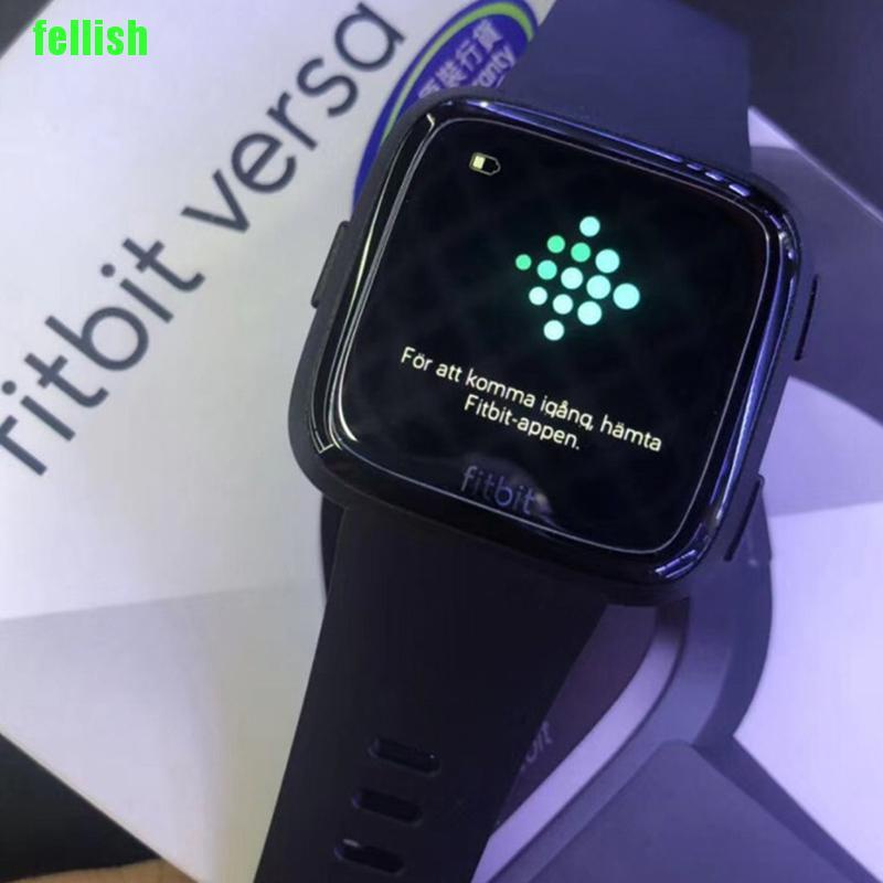 Set 2 Kính Cường Lực Cao Cấp Bảo Vệ Màn Hình Đồng Hồ Thông Minh Fitbit Versa