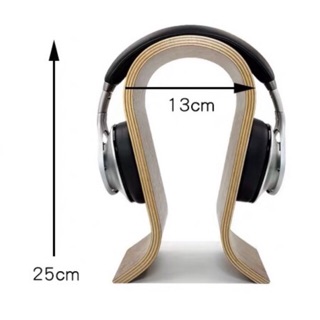 Giá treo tai nghe gỗ tự nhiên Omega cho tai nghe chụp tai full size cỡ lớn