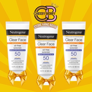 Kem chống nắng neutrogena clear face oil-free sunscreen spf 50 - usa 🇺🇸
