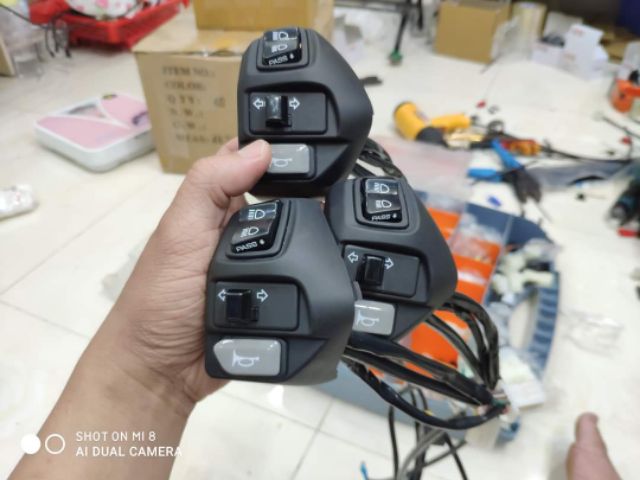CÙM CÔNG TẮC NVX CHÍNH HÃNG GẮN EX135, NOUVO, LUVIAS, NVX..