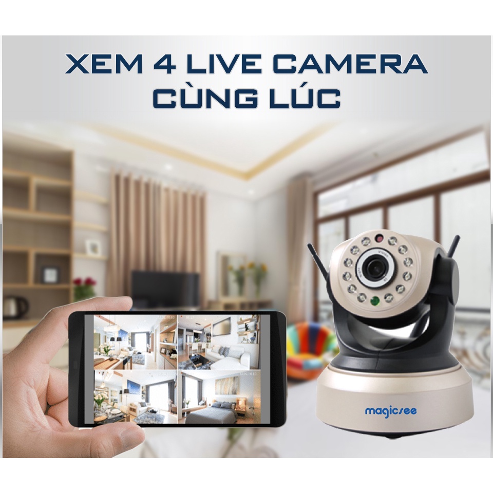Camera IP Wifi Không dây Magicsee S8003 Plus - Full HD1080 - Camera giám sát 24/24