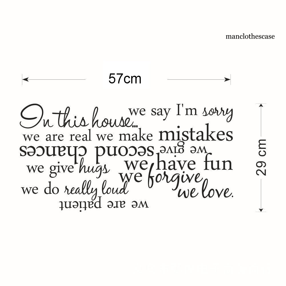 Miếng Dán Tường Trang Trí In Chữ In This House