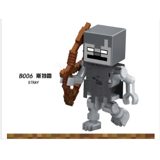 Mô hình lego mini hình nhân vật và động vật Minecraft DIY
