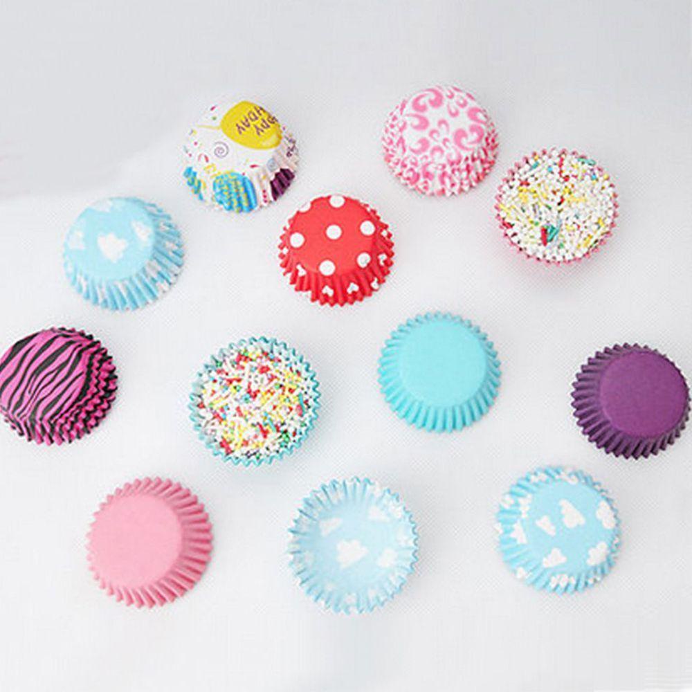 Set 100 Cốc Giấy Đựng Bánh Muffin / Socola Chống Dầu