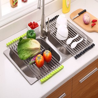 [𝗙𝗿𝗲𝗲𝗦𝗵𝗶𝗽] Kệ INOX Ráo Nước Bồn Rửa, Kệ Gác bồn rửa hoa quả, bát đũa tiện lợi