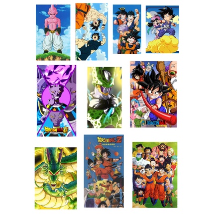 Bộ 40 hình dán Bảy viên ngọc Rồng, sticker Dragon Ball, hình dán laptop