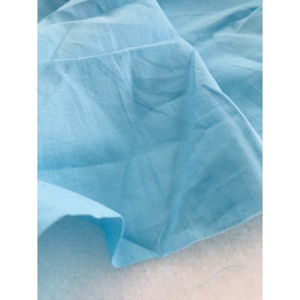 Vải thô boi màu xanh