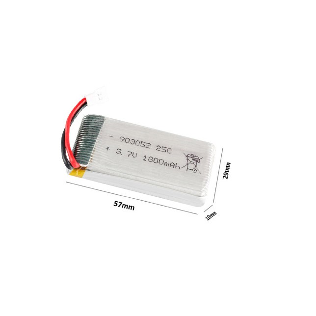 Pin Máy Bay Điều Khiển Dung Lượng Cao 3.7V 1800mAh 25C( Loại Nhỏ)