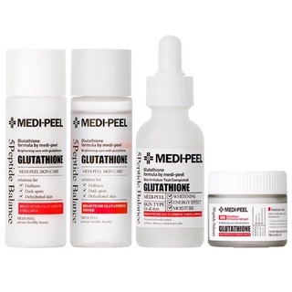 SET 4 MÓN SET TRUYỀN TRẮNG DƯỠNG TRẮNG DA MEDI-PEEL Glutathione 600 [Chính Hãng]