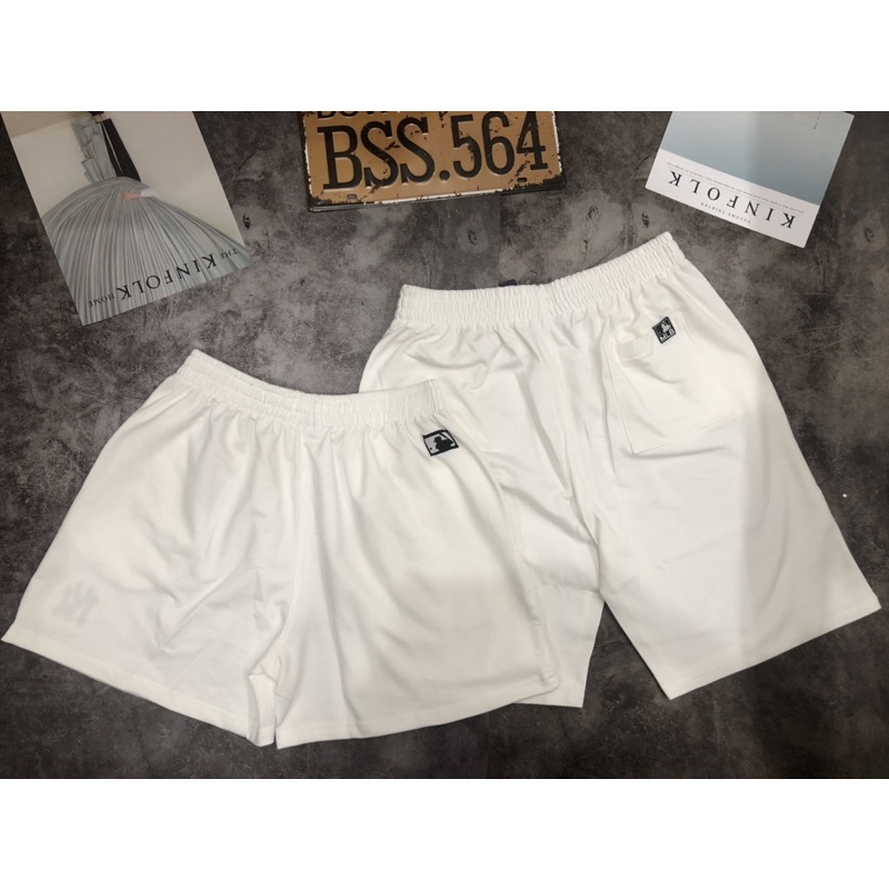 Quần Short Nữ Thêu Logo Trắng/Đen/Xanh/Tím/Hồng/Cam