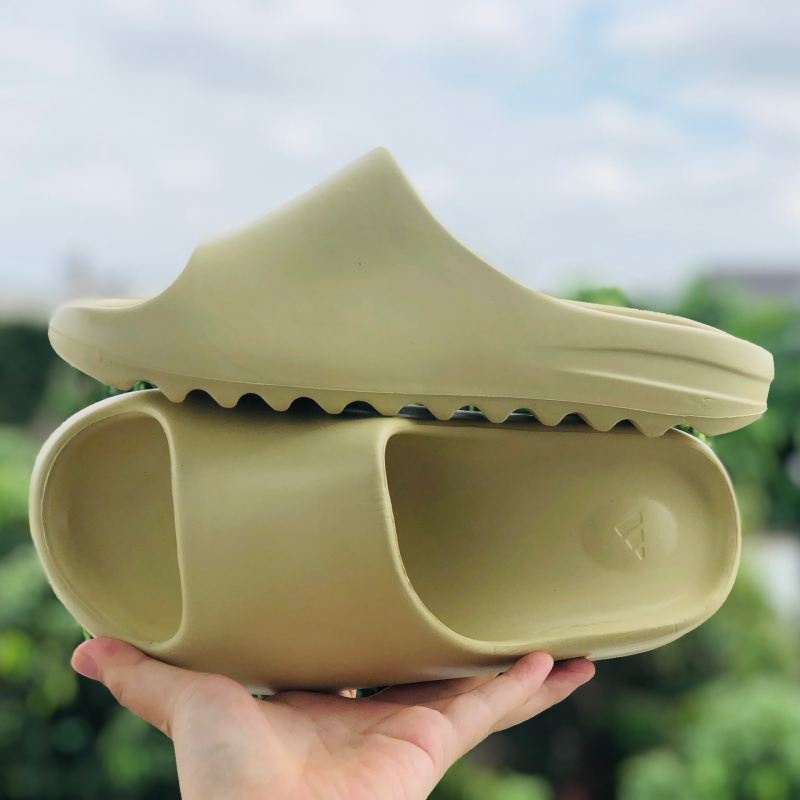 Dép unisex 𝐘𝐄𝐄𝐙𝐘 ❤️FREESHIP + Hộp❤️ dép lê bánh mì đúc yeezy slide quai ngang thể thao nam nữ đế in logo das,YZ-vàng