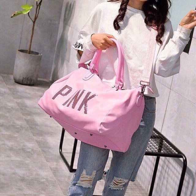 Túi xách du lịch Pink đa dụng phong cách đựng được rất nhiều đồ