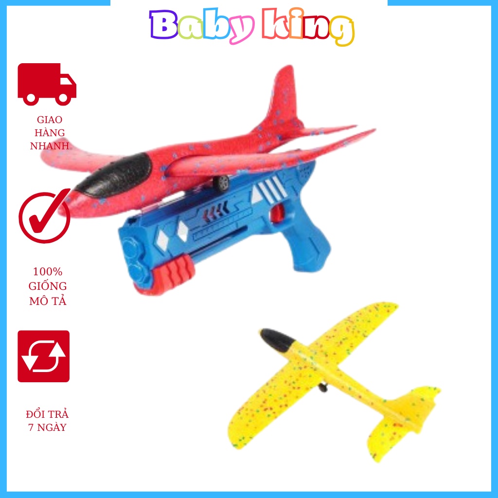 Đồ chơi súng bắn máy bay dành cho trẻ em xốp cao cấp bay lượn xa